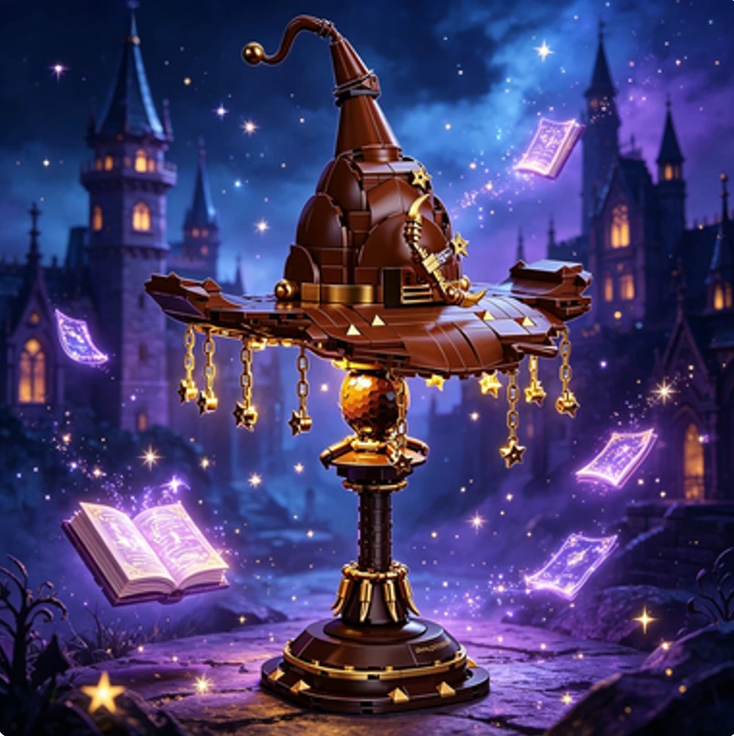 New Wizard Hat Building Blocks Set with Light Table Lamp DIY Harry Potter Brick Toys Home Decoration Birthday Surprise Gift
New Wizard Hat Building Blocks Set with Light Table Lamp DIY Harry Potter Brick Toys Home Decoration Birthday Surprise Gift