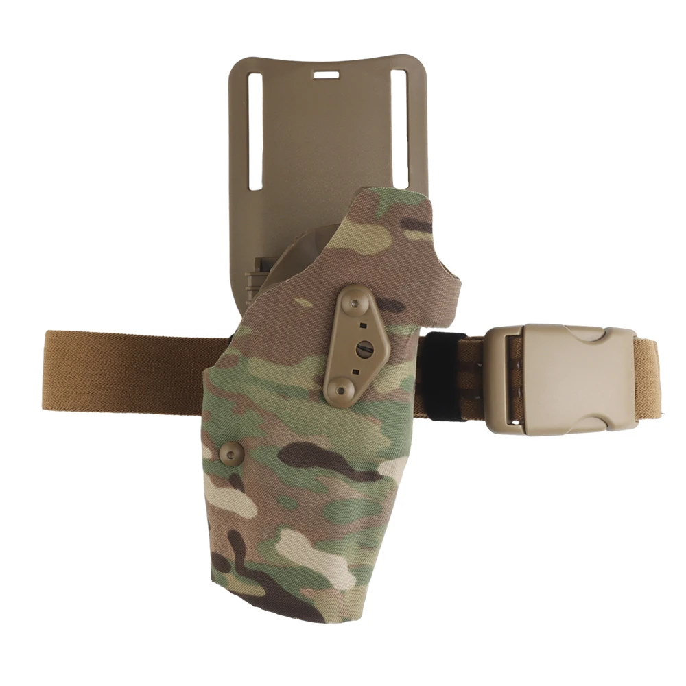 Tactical Pistol Holster for G17 Quick Locking System Shooting Hunting Thigh Holster Mount Adapter Leg Shroud Drop
Tactical Pistol Holster for G17 Quick Locking System Shooting Hunting Thigh Holster Mount Adapter Leg Shroud Drop