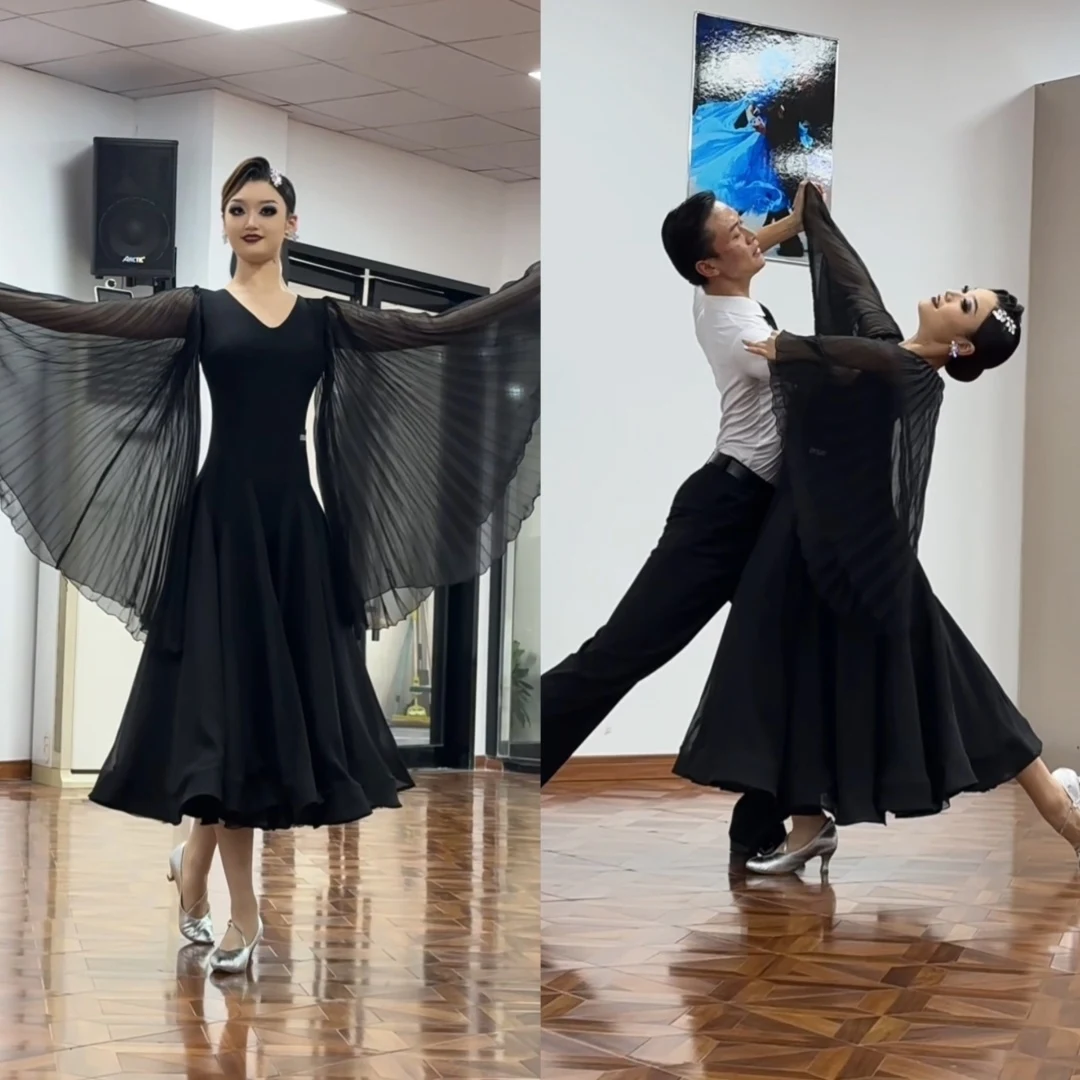 Black Ballroom Dance Dress Women Waltz Dance Clothing Adult Practice Wear Modern Tango Dance Performance Dress Stage Wear L18080
Black Ballroom Dance Dress Women Waltz Dance Clothing Adult Practice Wear Modern Tango Dance Performance Dress Stage Wear L18080