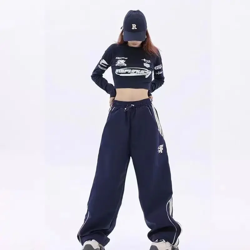 Harajuku Woman Stripes Sweatpants Streetwear Fashion New Drawstring Elastic Waist Loose Straight Oversize Casual Trousers W149
Harajuku Woman Stripes Sweatpants Streetwear Fashion New Drawstring Elastic Waist Loose Straight Oversize Casual Trousers W149