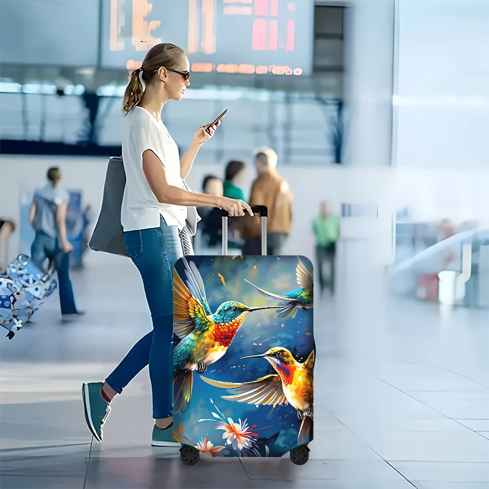 1-Piece Floral and Bird Pattern luggage cover for luggage sizes 18-32 inches; dust and elastic travel accessories to effectiv
1-Piece Floral and Bird Pattern luggage cover for luggage sizes 18-32 inches; dust and elastic travel accessories to effectiv