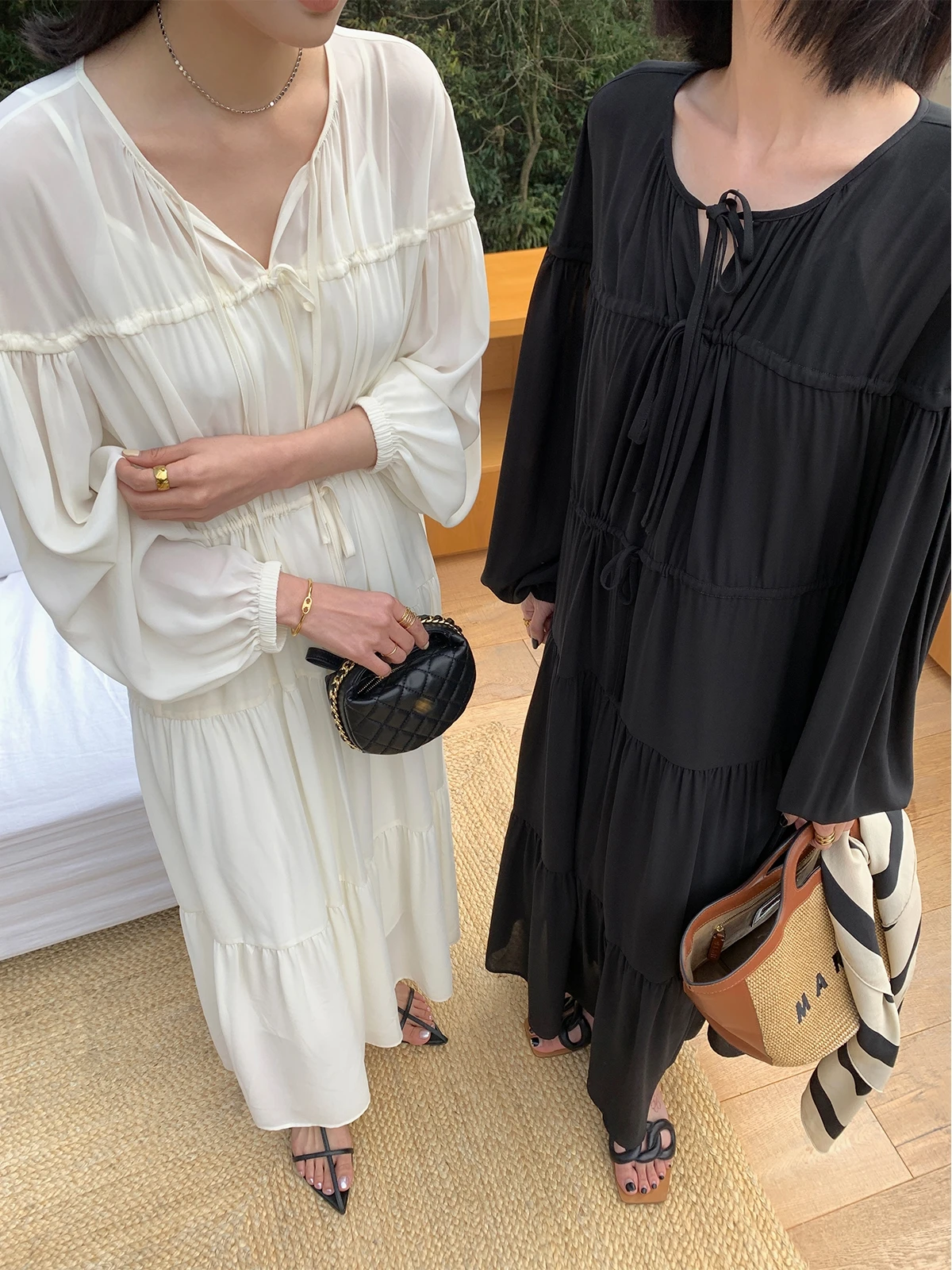 ZhouMiao Loose Long Sve Fairy Dr Dstring Waist Slimming Vintage V-Ne Gown A-Line Silhouette Spring Commute Sle
ZhouMiao Loose Long Sve Fairy Dr Dstring Waist Slimming Vintage V-Ne Gown A-Line Silhouette Spring Commute Sle