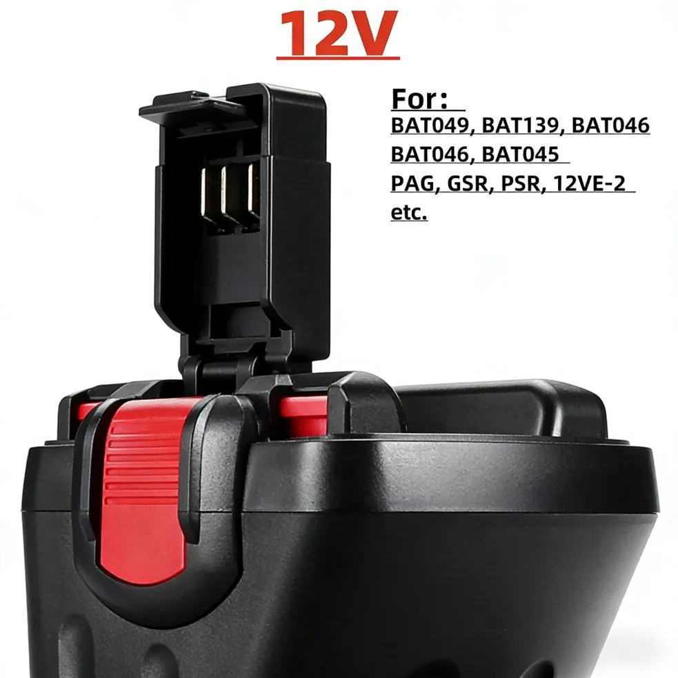 For BOSCH 12V Power Tool Battery 12800mAh Long-life NiMH Battery for BAT043 BAT045 BAT120 GSR 12 VE-2 2607335709 2607335557
For BOSCH 12V Power Tool Battery 12800mAh Long-life NiMH Battery for BAT043 BAT045 BAT120 GSR 12 VE-2 2607335709 2607335557