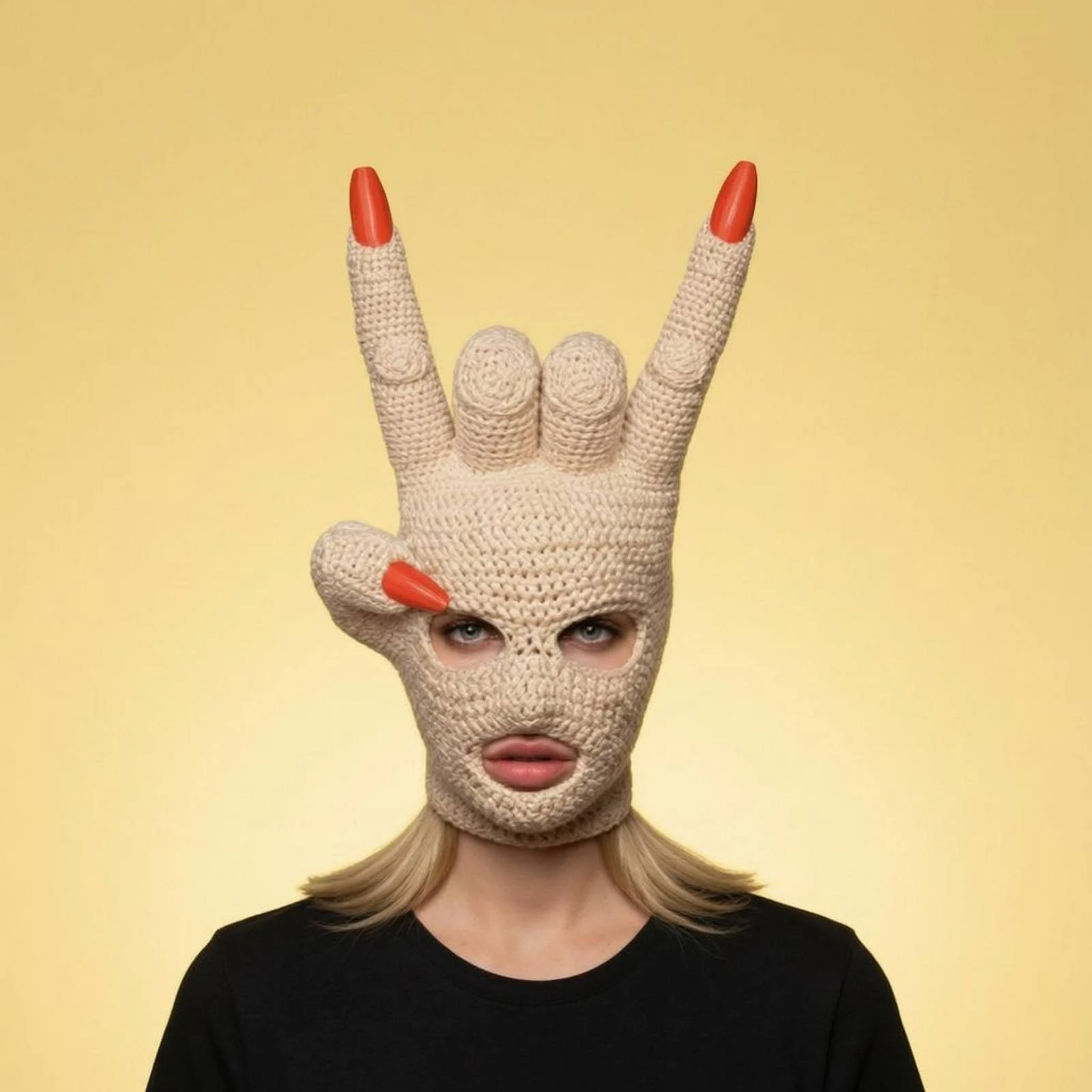 Hand-Shaped Balaclava Beige Winter Face Mask Crocheted Balaclava Stretchy Knitted Face Covering Cutout Openings
Hand-Shaped Balaclava Beige Winter Face Mask Crocheted Balaclava Stretchy Knitted Face Covering Cutout Openings
