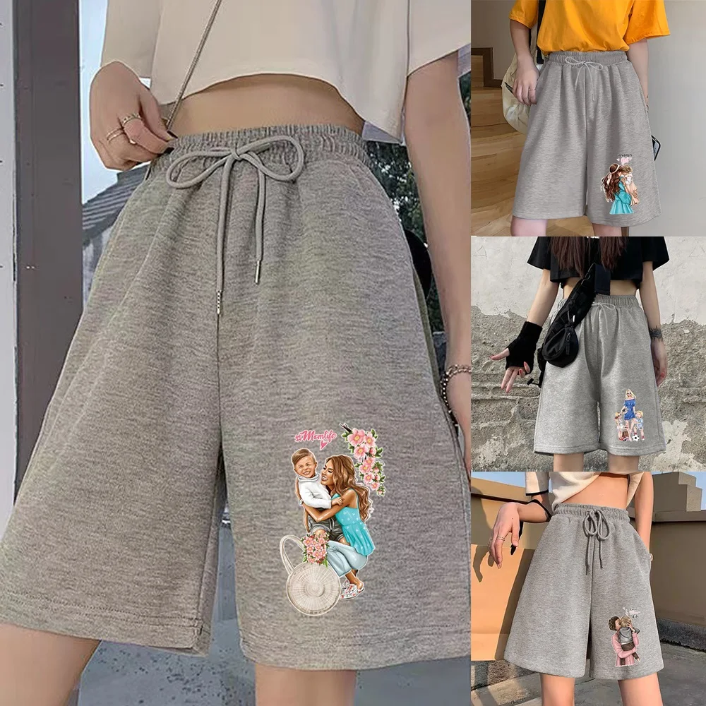 Fashion Ladies Shorts Elastic Band Casual Streetwear Simple Mother Series Printed Female Student Harajuku Cropped Pants
Fashion Ladies Shorts Elastic Band Casual Streetwear Simple Mother Series Printed Female Student Harajuku Cropped Pants
