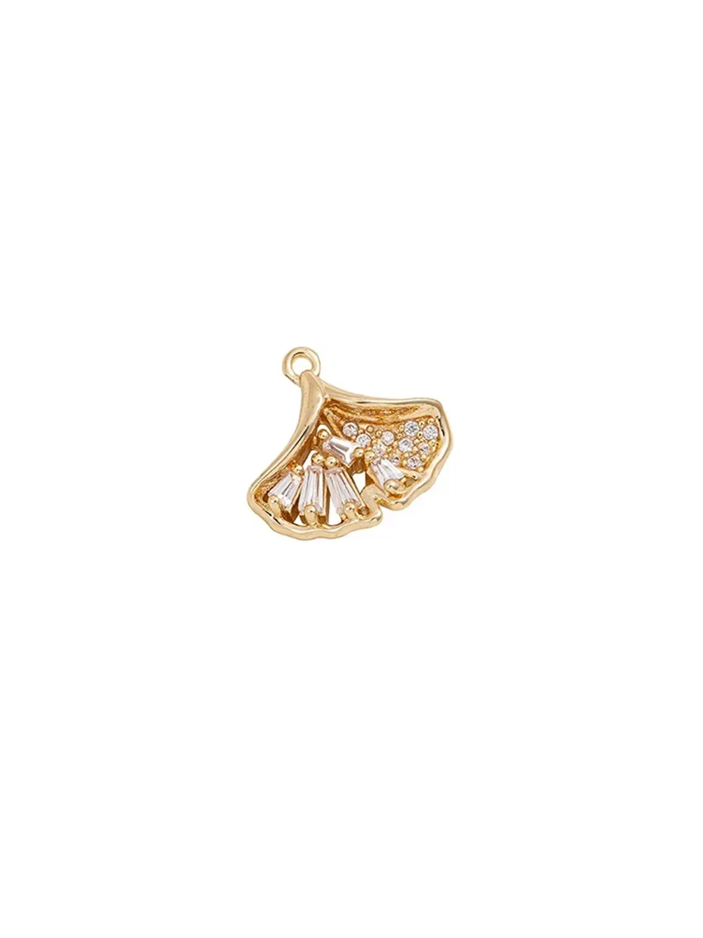 Micro-inset Zircon 14K Package Gold Color Three-dimensional Leaf Ginkgo Leaf Fan Pendant Handmade Diy Jewelry Pendant
Micro-inset Zircon 14K Package Gold Color Three-dimensional Leaf Ginkgo Leaf Fan Pendant Handmade Diy Jewelry Pendant