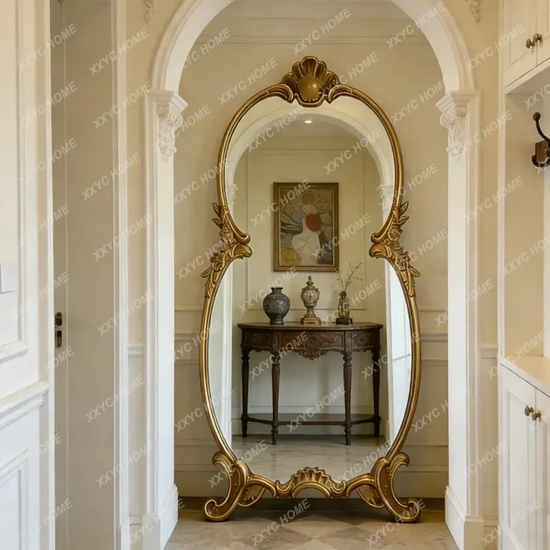 L retro art gourd full body mirror home floor mirror bedroom carving
L retro art gourd full body mirror home floor mirror bedroom carving
