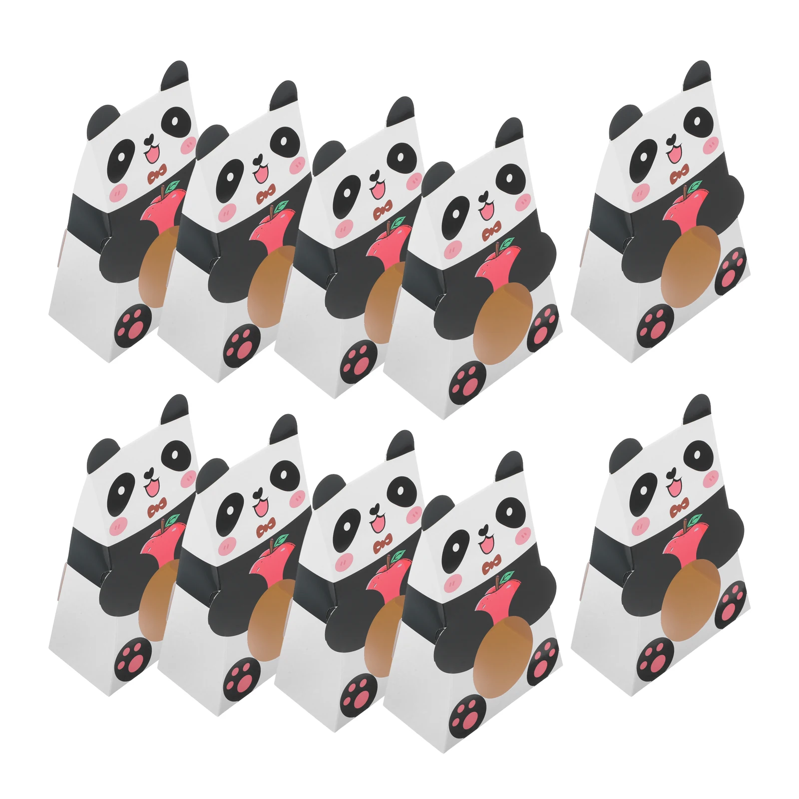 10pcs Panda Candy Packaging Box Durable Bags Cute Cartoon Design Windowed Treat Boxes For Party Favors Storage
10pcs Panda Candy Packaging Box Durable Bags Cute Cartoon Design Windowed Treat Boxes For Party Favors Storage