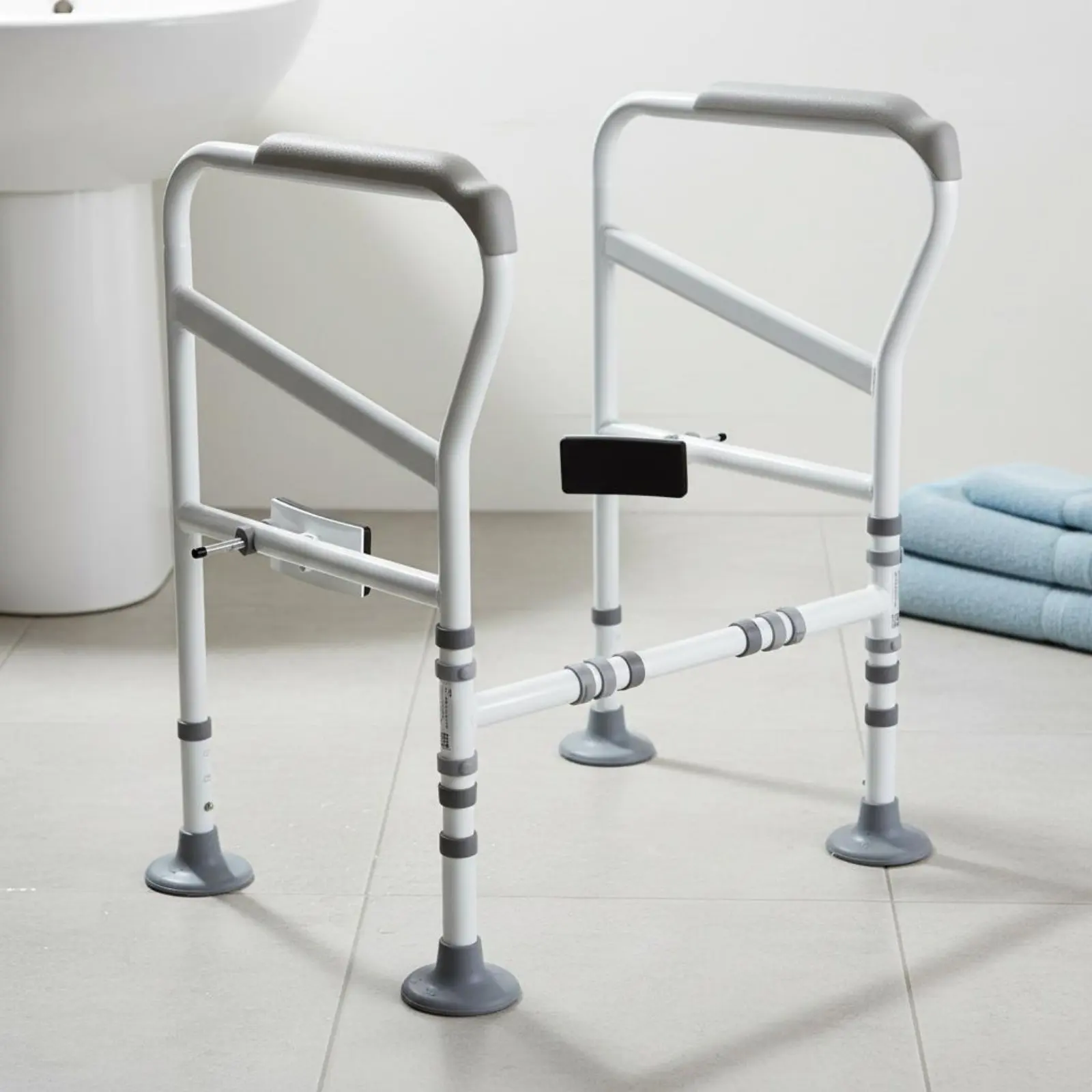 Toilet Safety Frame Unrestricted-Standing Design Toilet Support Stand Commode Assist Handle Waterproof Easy Assembly
Toilet Safety Frame Unrestricted-Standing Design Toilet Support Stand Commode Assist Handle Waterproof Easy Assembly