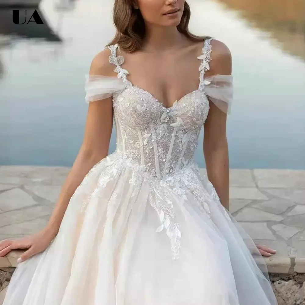 Customized A-line Off-the-shoulder Evening Dresses for Women, Exquisite Applique Maxi Prom Dress, Elegant Solid Mesh Ball Gown
Customized A-line Off-the-shoulder Evening Dresses for Women, Exquisite Applique Maxi Prom Dress, Elegant Solid Mesh Ball Gown