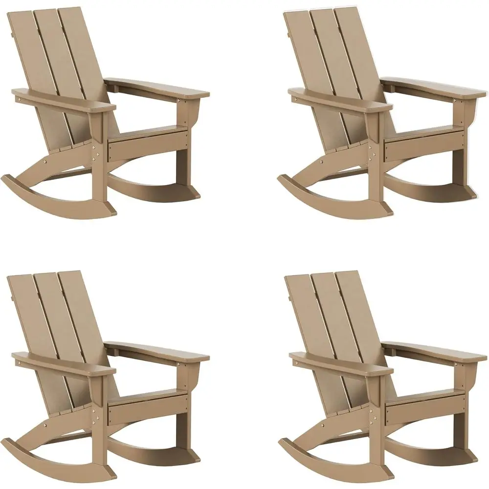 Ashore Patio Rocking Chairs Set o 4, All Weather Poly Lumber Plank Adirondack Rocker Chair, ern armhouse Outdoor Rocking Chairs
Ashore Patio Rocking Chairs Set o 4, All Weather Poly Lumber Plank Adirondack Rocker Chair, ern armhouse Outdoor Rocking Chairs