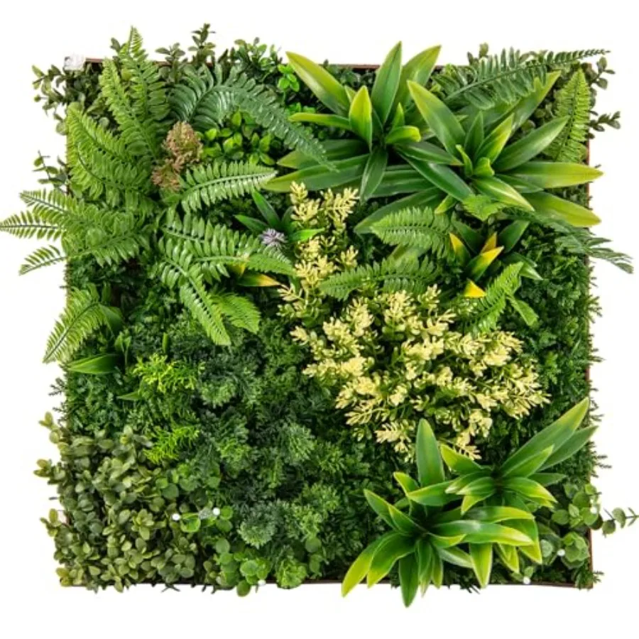 2 Pack Hanging Artificial Plants Panels 20 x 20 Square Framed 3D Greenery Wall Art Decor in Green 11 Types of Mixed Fern Fake G
2 Pack Hanging Artificial Plants Panels 20 x 20 Square Framed 3D Greenery Wall Art Decor in Green 11 Types of Mixed Fern Fake G