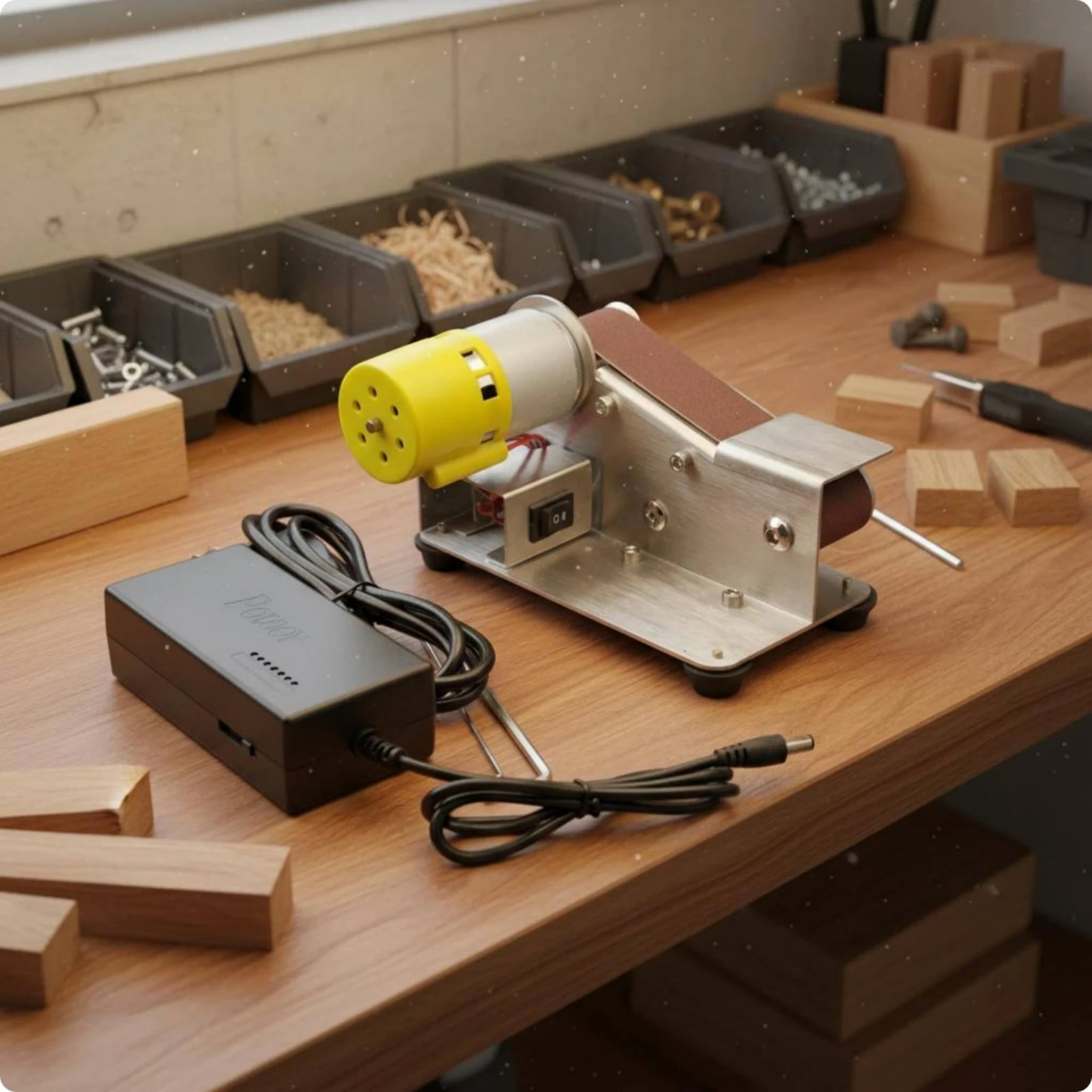 Mini Belt Grinder Compact Mini Belt Sander Blade Grinding Machine Multi-Use Bench Grinder Kit Powerful Drive Unit
Mini Belt Grinder Compact Mini Belt Sander Blade Grinding Machine Multi-Use Bench Grinder Kit Powerful Drive Unit