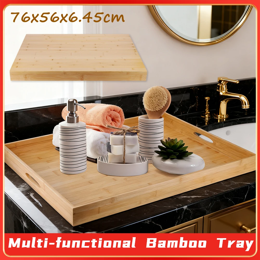 Multi-functional Bamboo Sink Cover RV Stove Top Cover Wooden Serving Tray Space-Saving Kitchen Sink Cover for Home 76x56cm
Multi-functional Bamboo Sink Cover RV Stove Top Cover Wooden Serving Tray Space-Saving Kitchen Sink Cover for Home 76x56cm