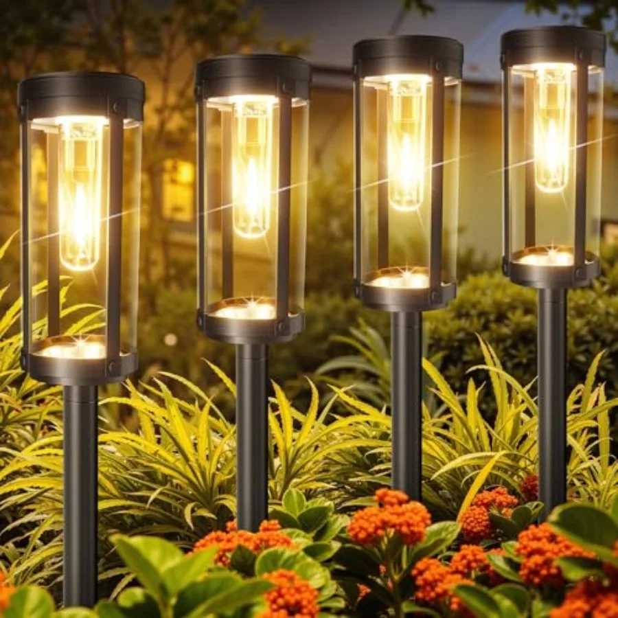Solar Pathway Lights Outdoor 6 Pack Bright and Taller Solar Lights Outdoor Waterproof Auto On/Off 15Hrs+ Morden Path Light Sola
Solar Pathway Lights Outdoor 6 Pack Bright and Taller Solar Lights Outdoor Waterproof Auto On/Off 15Hrs+ Morden Path Light Sola