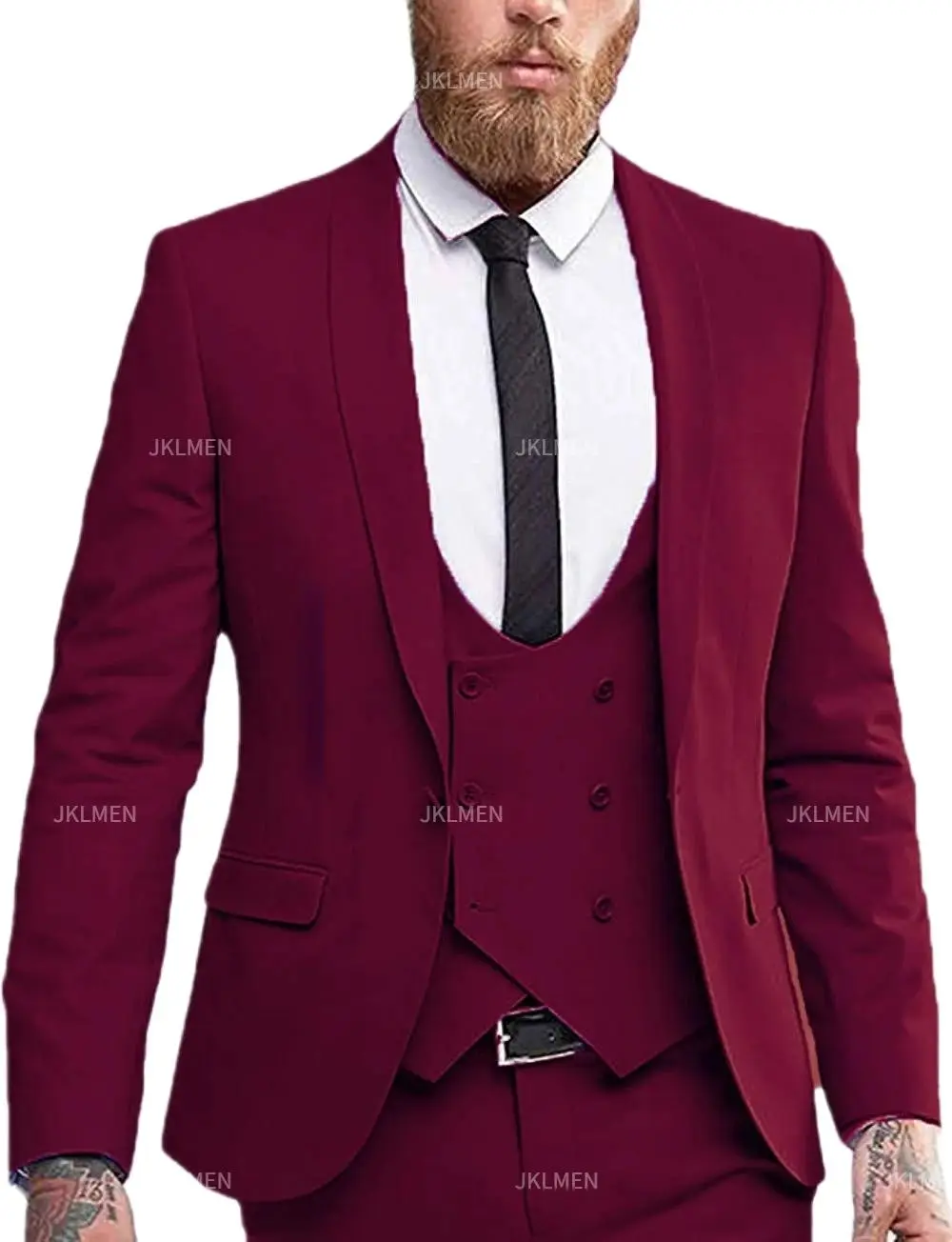 Mens Suit 3 Pieces Slim Fit Formal Business Notched Lapel Tuxedos Groomman For Wedding(Blazer+Vest+Pant)
Mens Suit 3 Pieces Slim Fit Formal Business Notched Lapel Tuxedos Groomman For Wedding(Blazer+Vest+Pant)