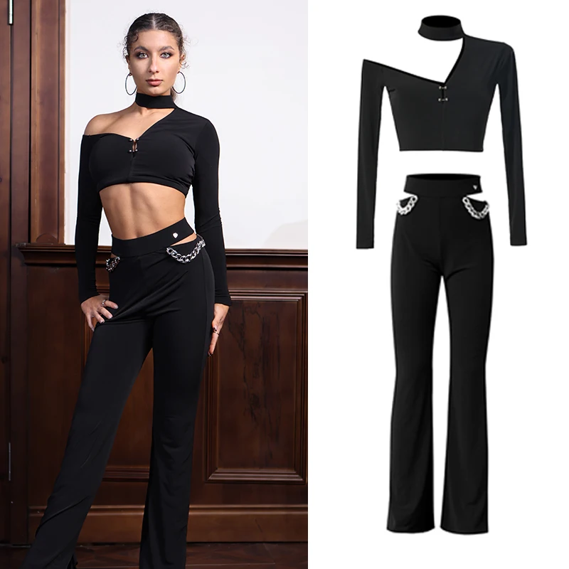 Adults Ballrom Dance Performance Clothes Women Irregular Latin Top Modren Dancing Pants Stage Latin Practice Wear SL12064
Adults Ballrom Dance Performance Clothes Women Irregular Latin Top Modren Dancing Pants Stage Latin Practice Wear SL12064