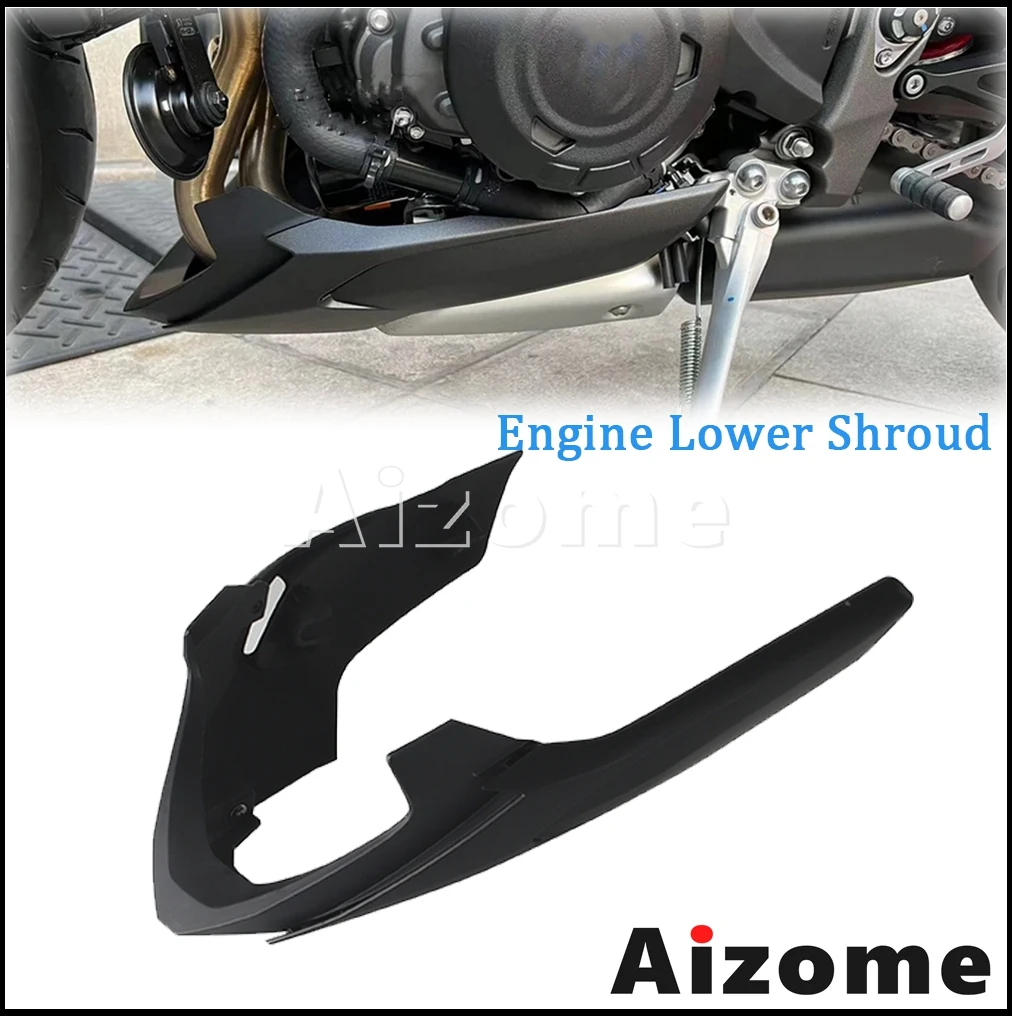 Motorcycle Engine Lower Shroud Belly Pan Chassis Fairing Guard Skid Plate Spoiler Cover Protector For Street Triple 765RS 17-22
Motorcycle Engine Lower Shroud Belly Pan Chassis Fairing Guard Skid Plate Spoiler Cover Protector For Street Triple 765RS 17-22
