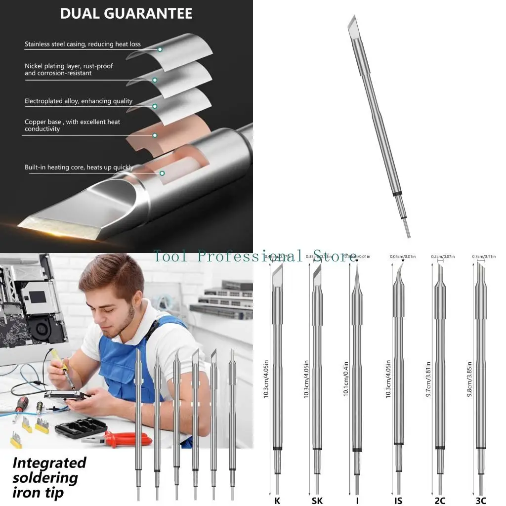 57QF Premium C245 Soldering Iron Tips Welding Head With Straight Bent For Quick Heat Transfer Industrial And DIY Applications
57QF Premium C245 Soldering Iron Tips Welding Head With Straight Bent For Quick Heat Transfer Industrial And DIY Applications