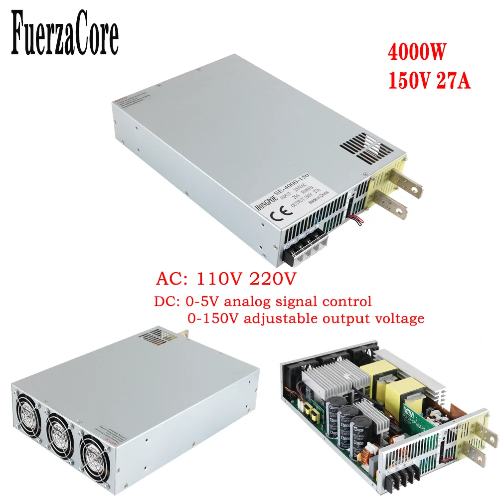 4000 Вт 150 В SMPS 220 В 380 В AC-DC 0-150 В Регулируемое напряжение 0-5 В Управление аналоговым сигналом 150 В Трансформатор Светодиодный драйвер CCTV Промышленный
4000 Вт 150 В SMPS 220 В 380 В AC-DC 0-150 В Регулируемое напряжение 0-5 В Управление аналоговым сигналом 150 В Трансформатор Светодиодный драйвер CCTV Промышленный