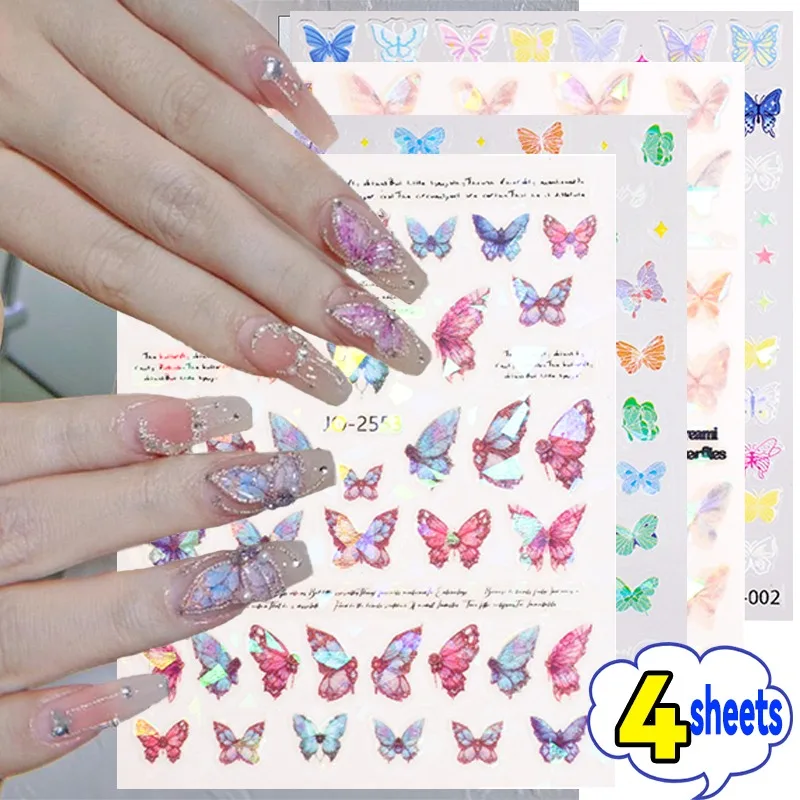 Nail Art Stickers Nail Decals Waterproof 5D Butterfly Streamer Fairy Women's Stickers Butterfly Wing Glowing Laser Face Decals
Nail Art Stickers Nail Decals Waterproof 5D Butterfly Streamer Fairy Women's Stickers Butterfly Wing Glowing Laser Face Decals