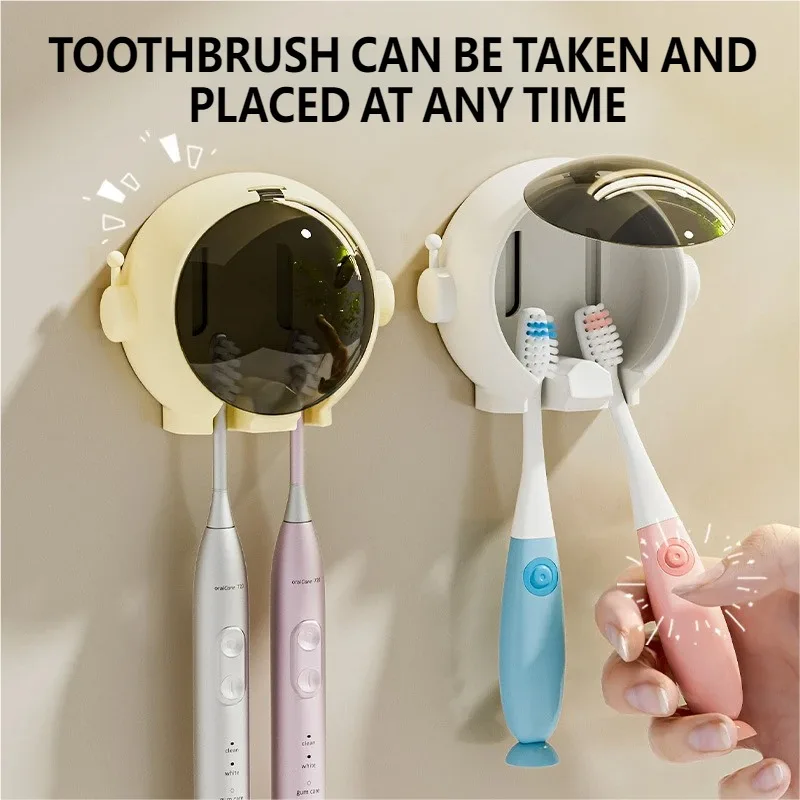 Astronaut Toothbrush Holder, No-Drill Wall-Mounted, Bathroom Electric Toothbrush Storage Rack, Toothbrush Hanging Rack
Astronaut Toothbrush Holder, No-Drill Wall-Mounted, Bathroom Electric Toothbrush Storage Rack, Toothbrush Hanging Rack