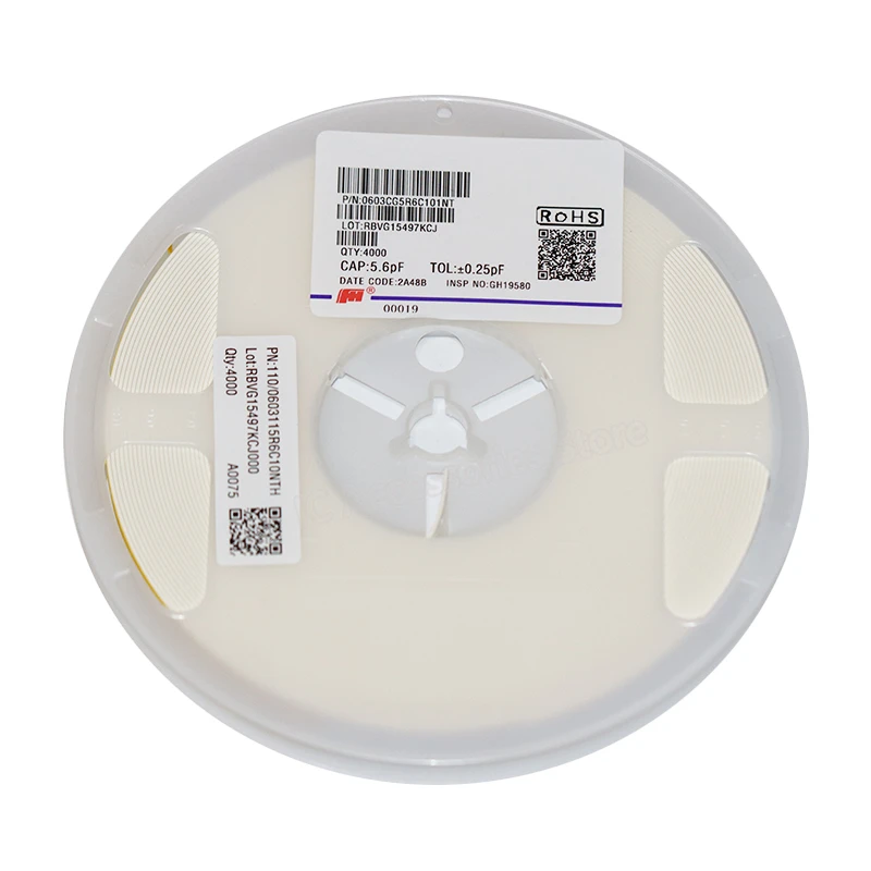 60PCS SMD capacitor 0603CG5R6C101NT original 0603 5.6pF ± 0.25PF brand new original
60PCS SMD capacitor 0603CG5R6C101NT original 0603 5.6pF ± 0.25PF brand new original