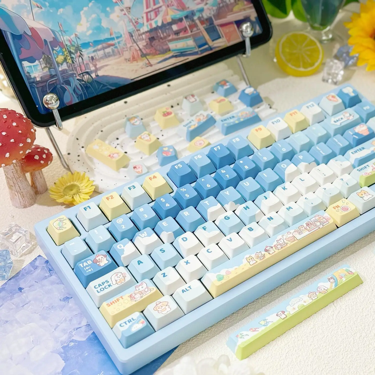 Kitten paradise keycap original height 133 cute personalized keycap girls universal keyboard cap pbt material
Kitten paradise keycap original height 133 cute personalized keycap girls universal keyboard cap pbt material