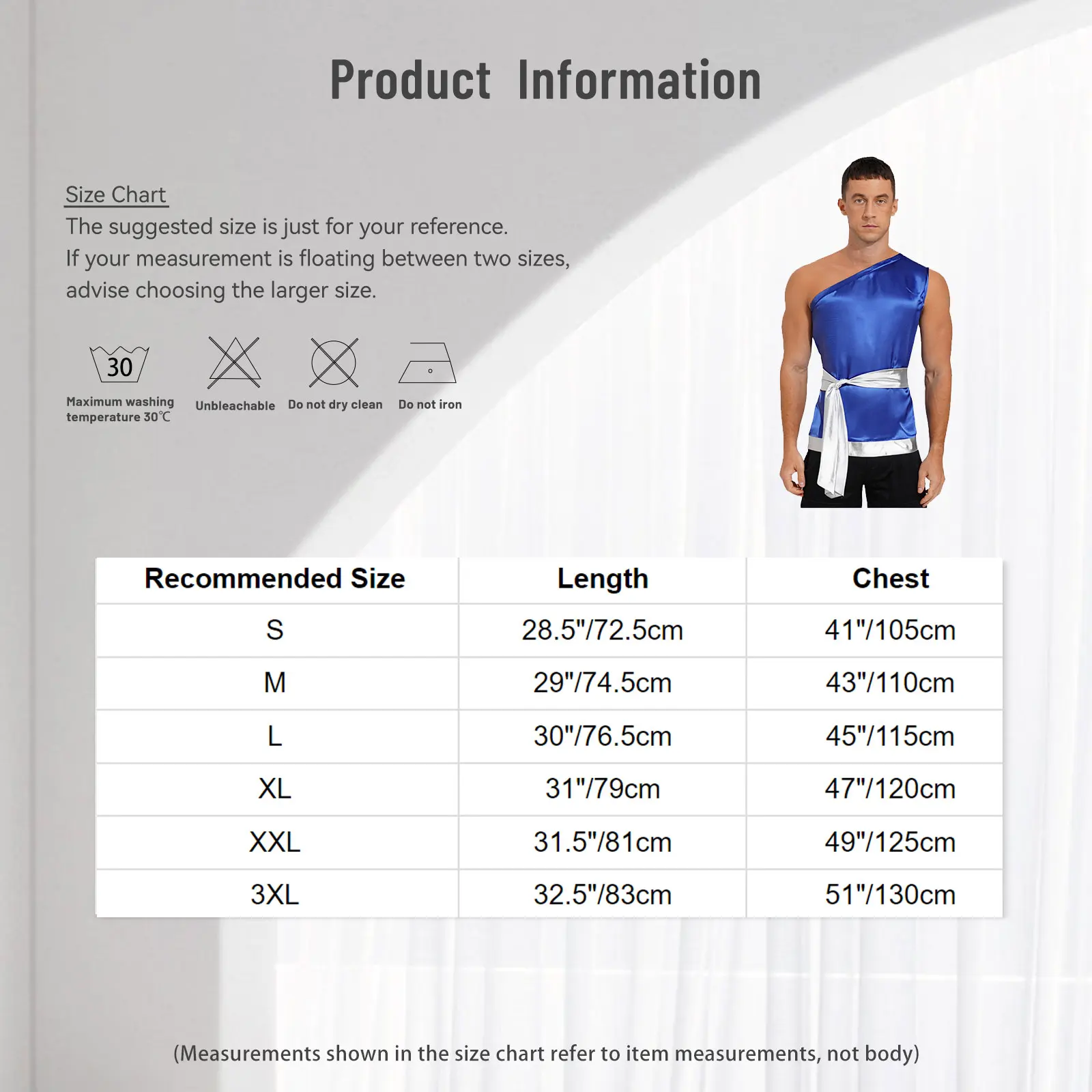Men Caveman Costume Liturgical Praise Dance Worship Tank Tops with Lacing Waist Belt One Shoulder Metallic Patchwork Satin Shirt
Men Caveman Costume Liturgical Praise Dance Worship Tank Tops with Lacing Waist Belt One Shoulder Metallic Patchwork Satin Shirt