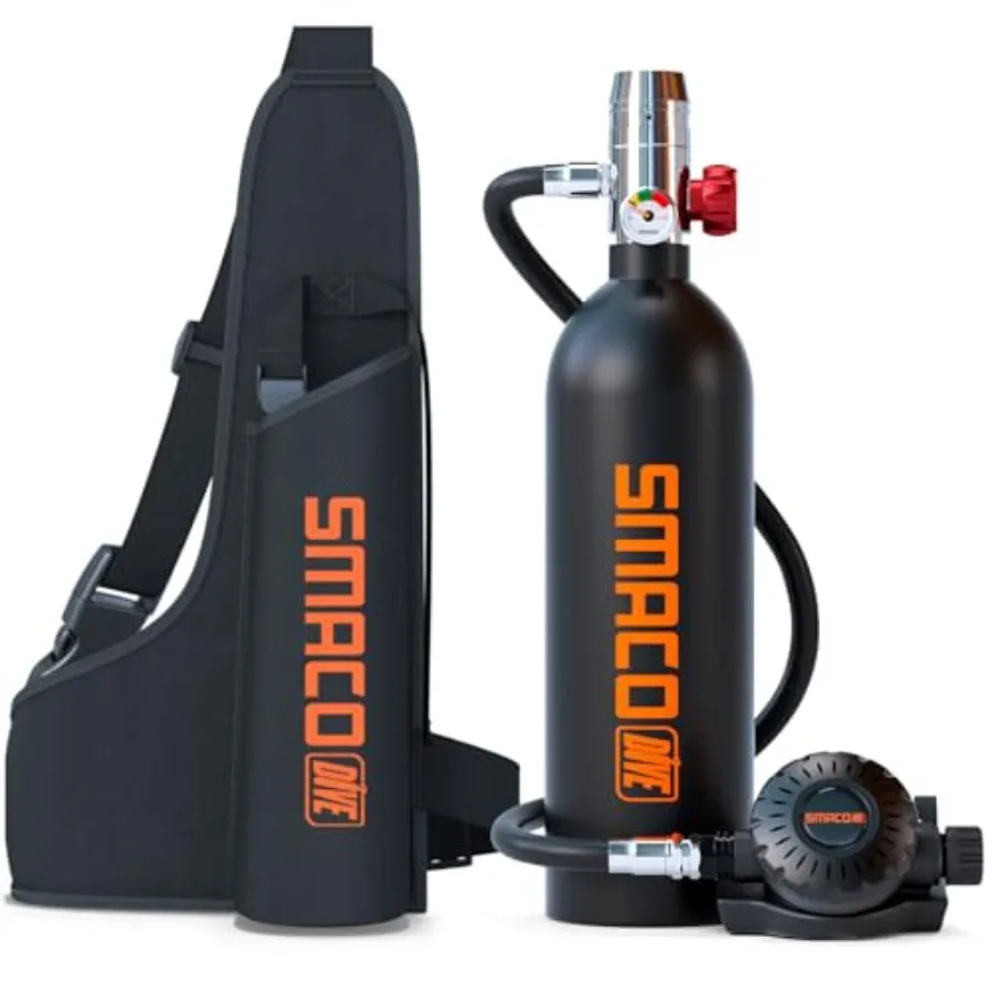 Mini Scuba Tank 1L Portable Diving Tank for snorkeling emergency rescue aluminum alloy black reusable oxygen cylinder kit with
Mini Scuba Tank 1L Portable Diving Tank for snorkeling emergency rescue aluminum alloy black reusable oxygen cylinder kit with