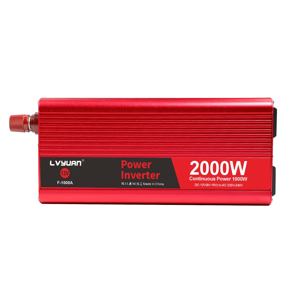 2600W 2000W 1500W LVYUAN Power Inverter 12V 110V 60Hz Car Inverter Dual US Sockets&USB Output Camping/Traval/RV Power Supply
2600W 2000W 1500W LVYUAN Power Inverter 12V 110V 60Hz Car Inverter Dual US Sockets&USB Output Camping/Traval/RV Power Supply