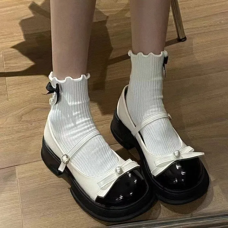 Women's Spring and Summer Round Toe Thick Heel Non-slip Mary Jane Shoes 2026 New Style French Bow Decorated Casual Low-top Shoes
Women's Spring and Summer Round Toe Thick Heel Non-slip Mary Jane Shoes 2026 New Style French Bow Decorated Casual Low-top Shoes