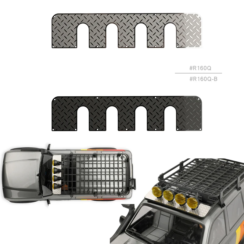 Stainless Steel Plate At The Front End of The Luggage Rack Anti-slip Protection Plate Decorative Patch for 1/10 FCX10 LC80 Parts
Stainless Steel Plate At The Front End of The Luggage Rack Anti-slip Protection Plate Decorative Patch for 1/10 FCX10 LC80 Parts
