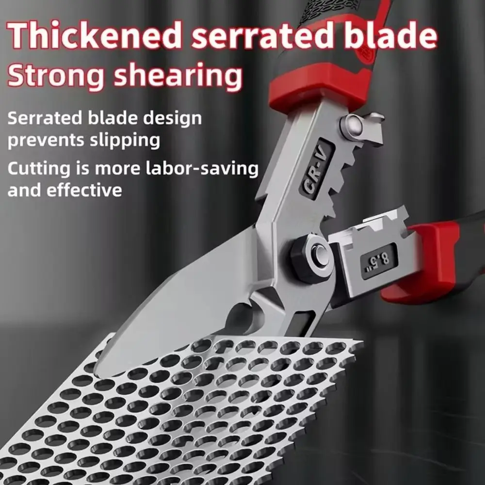 High Hardness Iron Shears Heavy Duty Non-slip Grip Wire Strippers Ergonomic Handle Rust Proof Wire Crimping Pliers
High Hardness Iron Shears Heavy Duty Non-slip Grip Wire Strippers Ergonomic Handle Rust Proof Wire Crimping Pliers