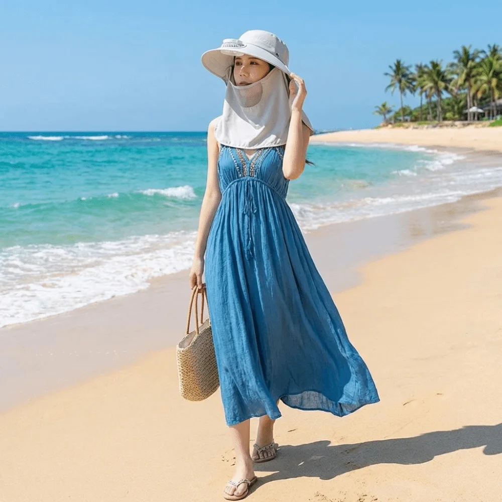Adjustable Solar-Powered Fan Hat Face Cover Shoulder Cape UV Protection Hat Large Brim Integrated Fisherman Hat Gardening
Adjustable Solar-Powered Fan Hat Face Cover Shoulder Cape UV Protection Hat Large Brim Integrated Fisherman Hat Gardening