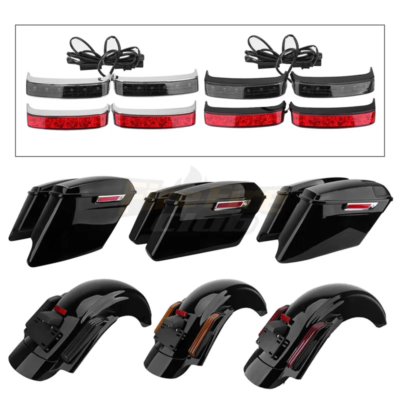 Motorcycle Extended Hard Saddlebags Turn Lamp Light Run Brake Light Fender Extension Fascia For Harley Touring 2014-2020
Motorcycle Extended Hard Saddlebags Turn Lamp Light Run Brake Light Fender Extension Fascia For Harley Touring 2014-2020
