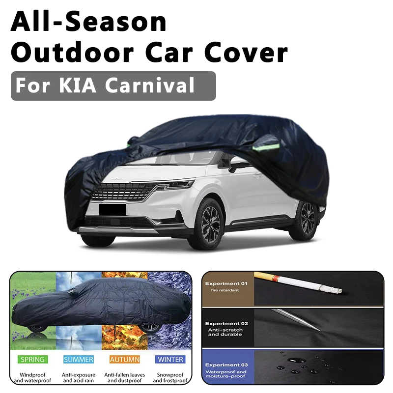 Outdoor Car Cover Waterproof Dustproof UV Sun Protection, Full Car Protector Exterior Accessories For KIA Carnival VQ YP KA4
Outdoor Car Cover Waterproof Dustproof UV Sun Protection, Full Car Protector Exterior Accessories For KIA Carnival VQ YP KA4