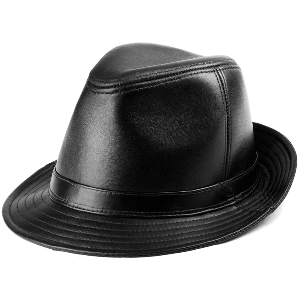 Black Fedora Hat Men Genuine Leather Sheepskin Jazz Cap Autumn Winter British Style Casual High Quality Wide Brim Hat Brown New
Black Fedora Hat Men Genuine Leather Sheepskin Jazz Cap Autumn Winter British Style Casual High Quality Wide Brim Hat Brown New