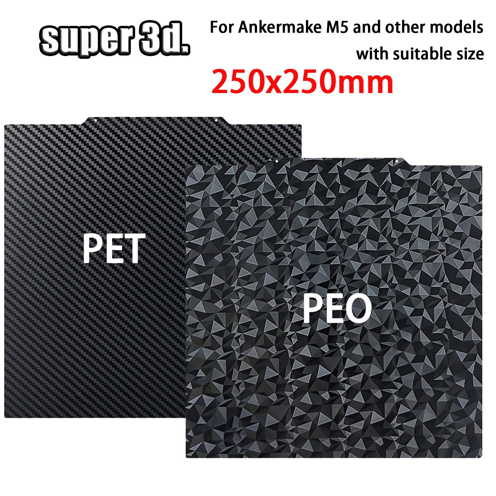 Строительная пластина для Ankermake M5 PEI Лист 250x250 мм Двусторонняя платформа с подогревом PEO Магнитный пружинный стальной лист ПЭТ Пластина из углеродного волокна
Строительная пластина для Ankermake M5 PEI Лист 250x250 мм Двусторонняя платформа с подогревом PEO Магнитный пружинный стальной лист ПЭТ Пластина из углеродного волокна