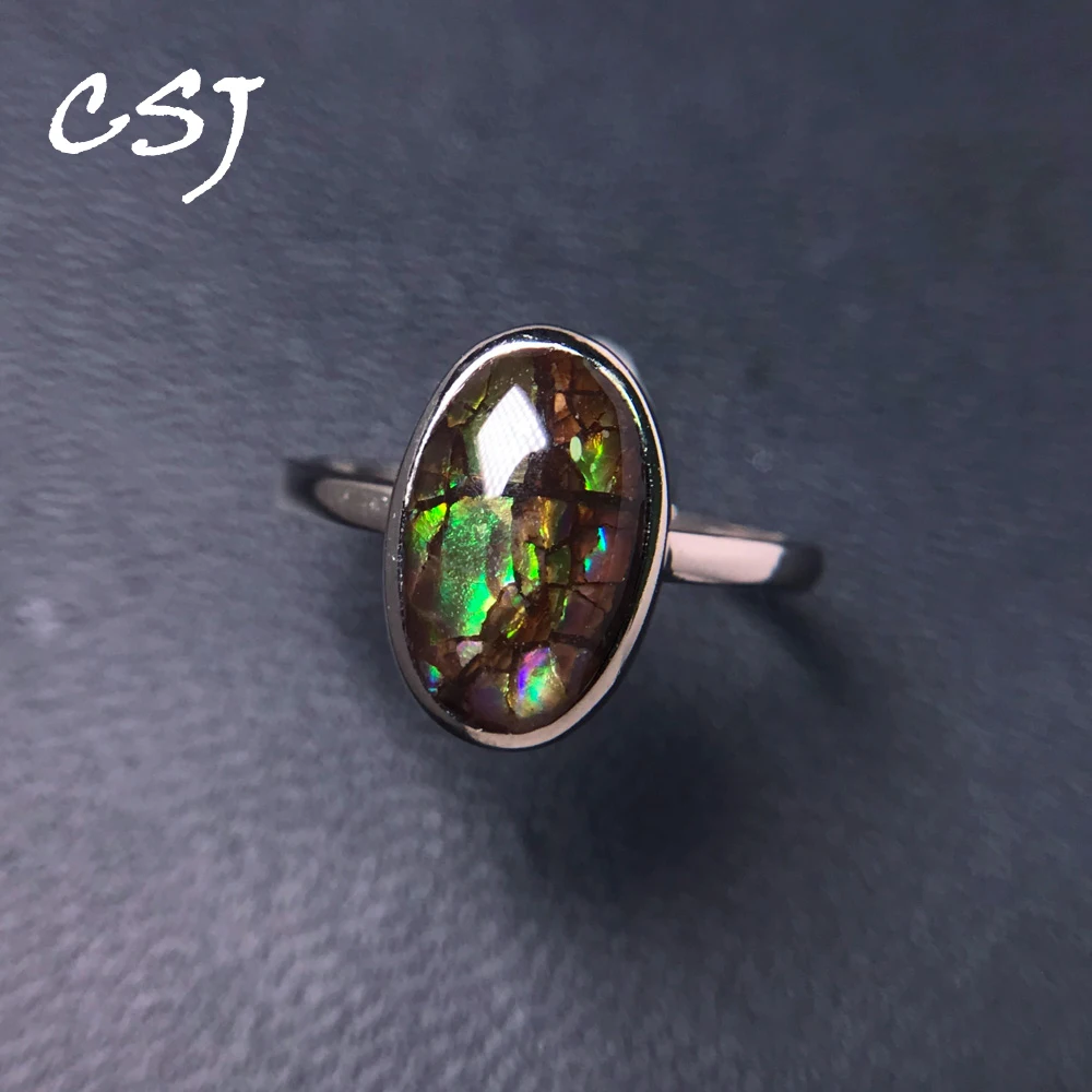 CSJ Genuine Natural Ammonite Adjustable Rings 925 Sterling Silver Ammonite Fine Jewelry for WomanParty Birthday Gift
CSJ Genuine Natural Ammonite Adjustable Rings 925 Sterling Silver Ammonite Fine Jewelry for WomanParty Birthday Gift