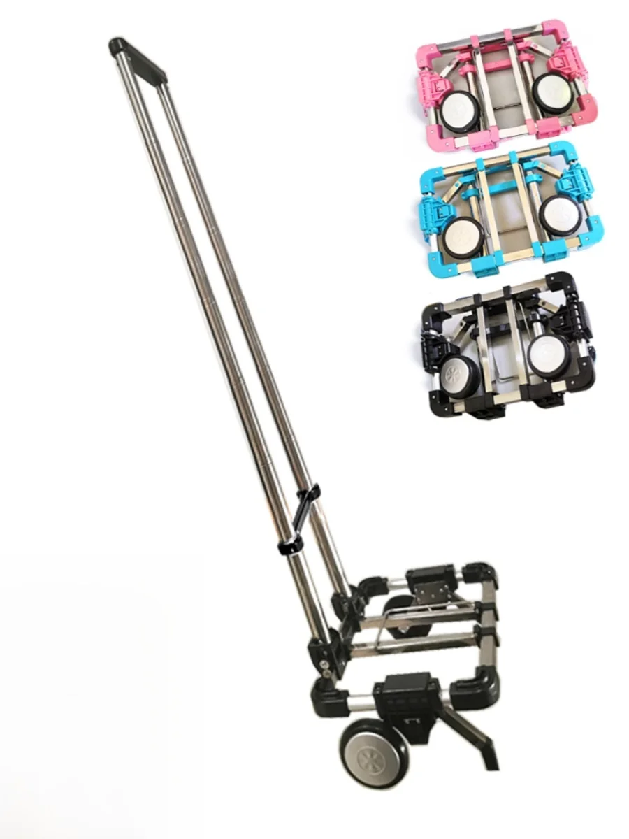 Faionable Portable Stainl Steel op Cart Pull Rod Car Small Trolley ly Vegetable Bung Goods Hauling
Faionable Portable Stainl Steel op Cart Pull Rod Car Small Trolley ly Vegetable Bung Goods Hauling