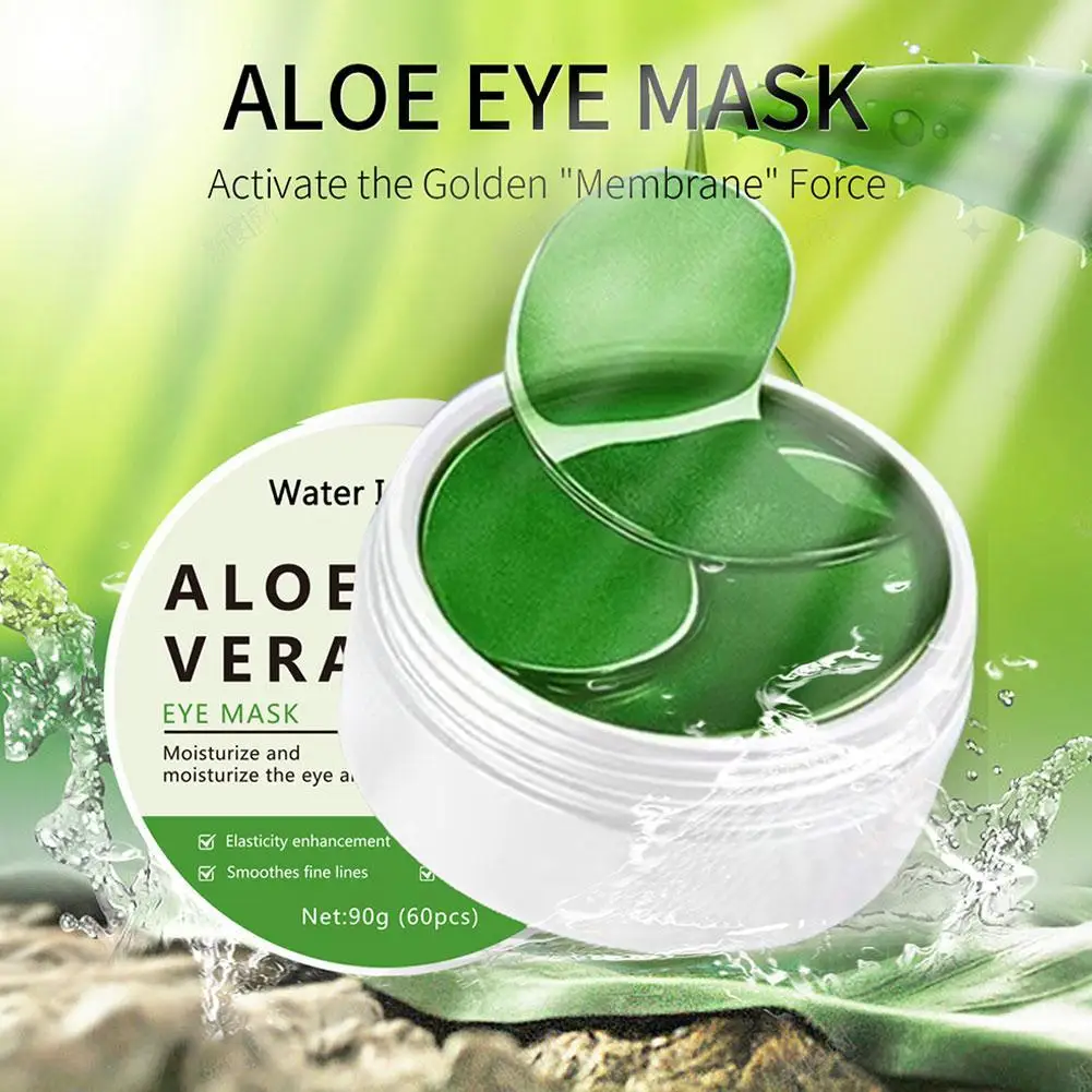 Aloe Vera Eye Mask Patches Hydrogel Eye Patches Anti Dark Circles Wrinkles Firming Moisturizing Eyes Skin Care Products
Aloe Vera Eye Mask Patches Hydrogel Eye Patches Anti Dark Circles Wrinkles Firming Moisturizing Eyes Skin Care Products