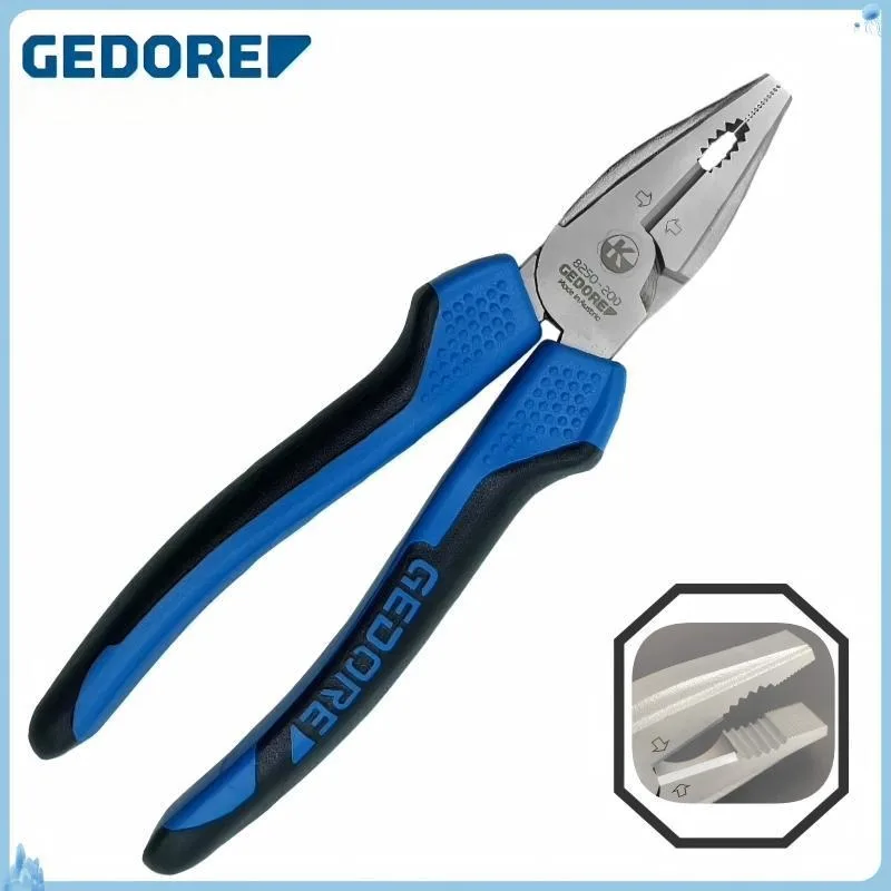 GEDORE 8250-200 8-inch (200mm) 62-64 HRC Sharp-Edged Pliers - Effort-Saving Cable Cutters - Wire Cutters - German Hand Tools
GEDORE 8250-200 8-inch (200mm) 62-64 HRC Sharp-Edged Pliers - Effort-Saving Cable Cutters - Wire Cutters - German Hand Tools