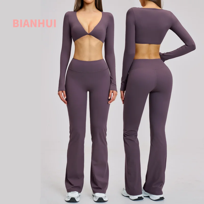 Комплект для йоги из 2 предметов: спортивный костюм для бега и фитнеса, женская спортивная одежда для тренажерного зала, тренировочный костюм с длинным рукавом, спортивная одежда для йоги
Комплект для йоги из 2 предметов: спортивный костюм для бега и фитнеса, женская спортивная одежда для тренажерного зала, тренировочный костюм с длинным рукавом, спортивная одежда для йоги