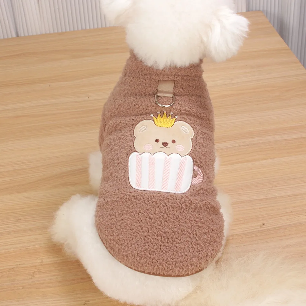 Cartoon Embroidered Dog Clothes Warm Clothing for Pets Double-sided Teddy Velour Sweatshirt Winter Hoodie for Small Dogs
Cartoon Embroidered Dog Clothes Warm Clothing for Pets Double-sided Teddy Velour Sweatshirt Winter Hoodie for Small Dogs