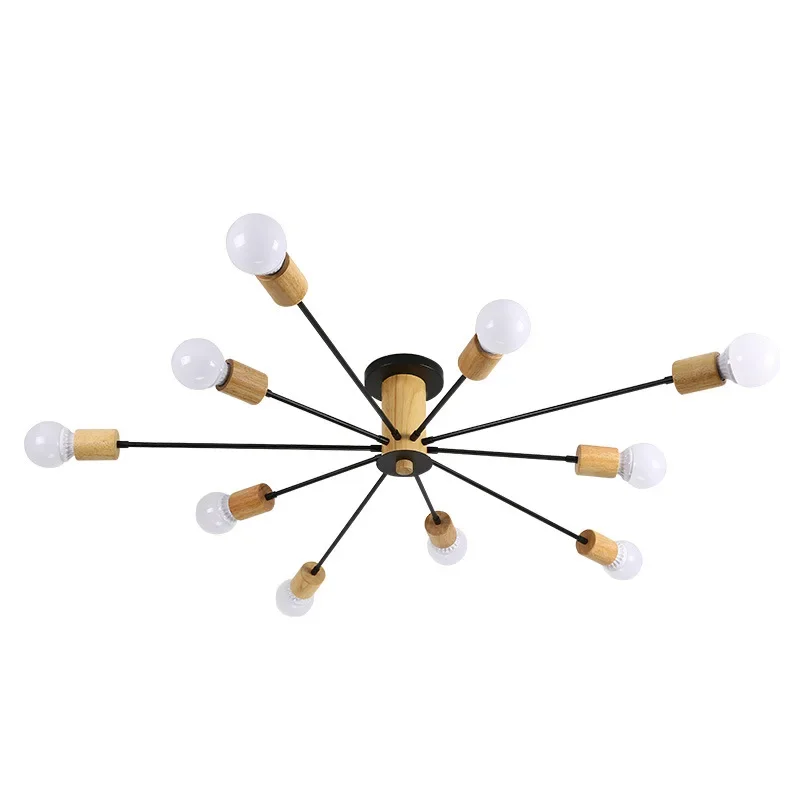 Modern Simple Ceiling Light Nordic Creative Personality Satellite Wood Art Multi-head Decorative Lamps Living Room Bedroom Lamps
Modern Simple Ceiling Light Nordic Creative Personality Satellite Wood Art Multi-head Decorative Lamps Living Room Bedroom Lamps