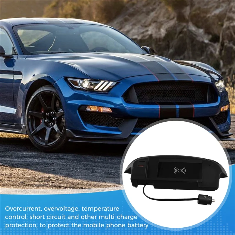 ABTD-15W Qi автомобильное беспроводное зарядное устройство для Ford Mustang GT 2015 2016-2021, быстрая зарядная пластина для телефона, внутренняя модификация
ABTD-15W Qi автомобильное беспроводное зарядное устройство для Ford Mustang GT 2015 2016-2021, быстрая зарядная пластина для телефона, внутренняя модификация
