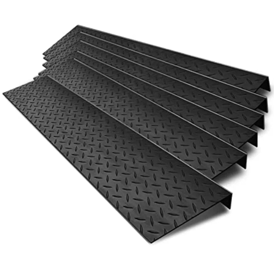Rubber Stair Treads 9.8" Pack, Outdoor Rubber Stair Treads Non-Slip with Nosing for Wooden Concrete Marble Tile Metal Steps Bla
Rubber Stair Treads 9.8" Pack, Outdoor Rubber Stair Treads Non-Slip with Nosing for Wooden Concrete Marble Tile Metal Steps Bla