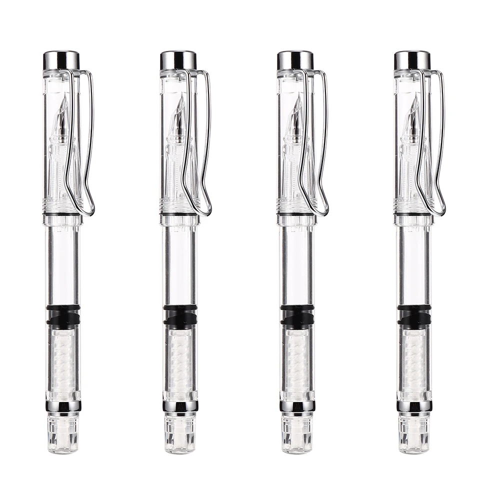 4pcs Transparent Fountain Pen Ink Absorber Refillable School Stationery Clear Easy Use Practical Pens Writing Tools
4pcs Transparent Fountain Pen Ink Absorber Refillable School Stationery Clear Easy Use Practical Pens Writing Tools