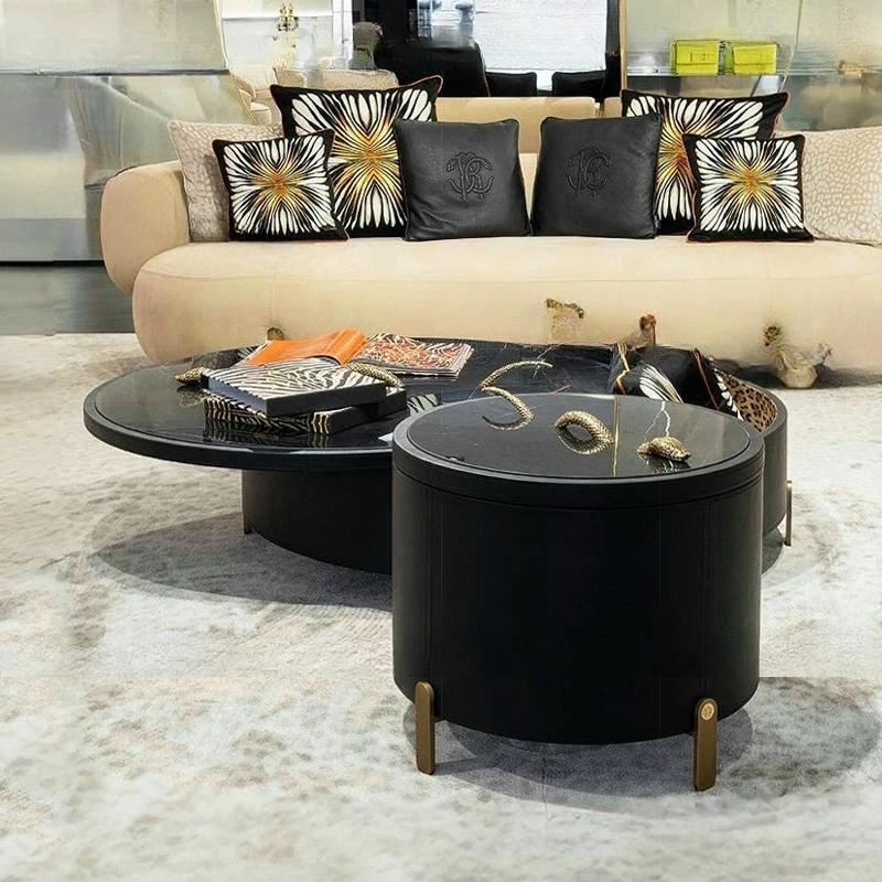 Italian light luxury marble coffee table Robert designer living room home modern high-end storage combination tea table
Italian light luxury marble coffee table Robert designer living room home modern high-end storage combination tea table